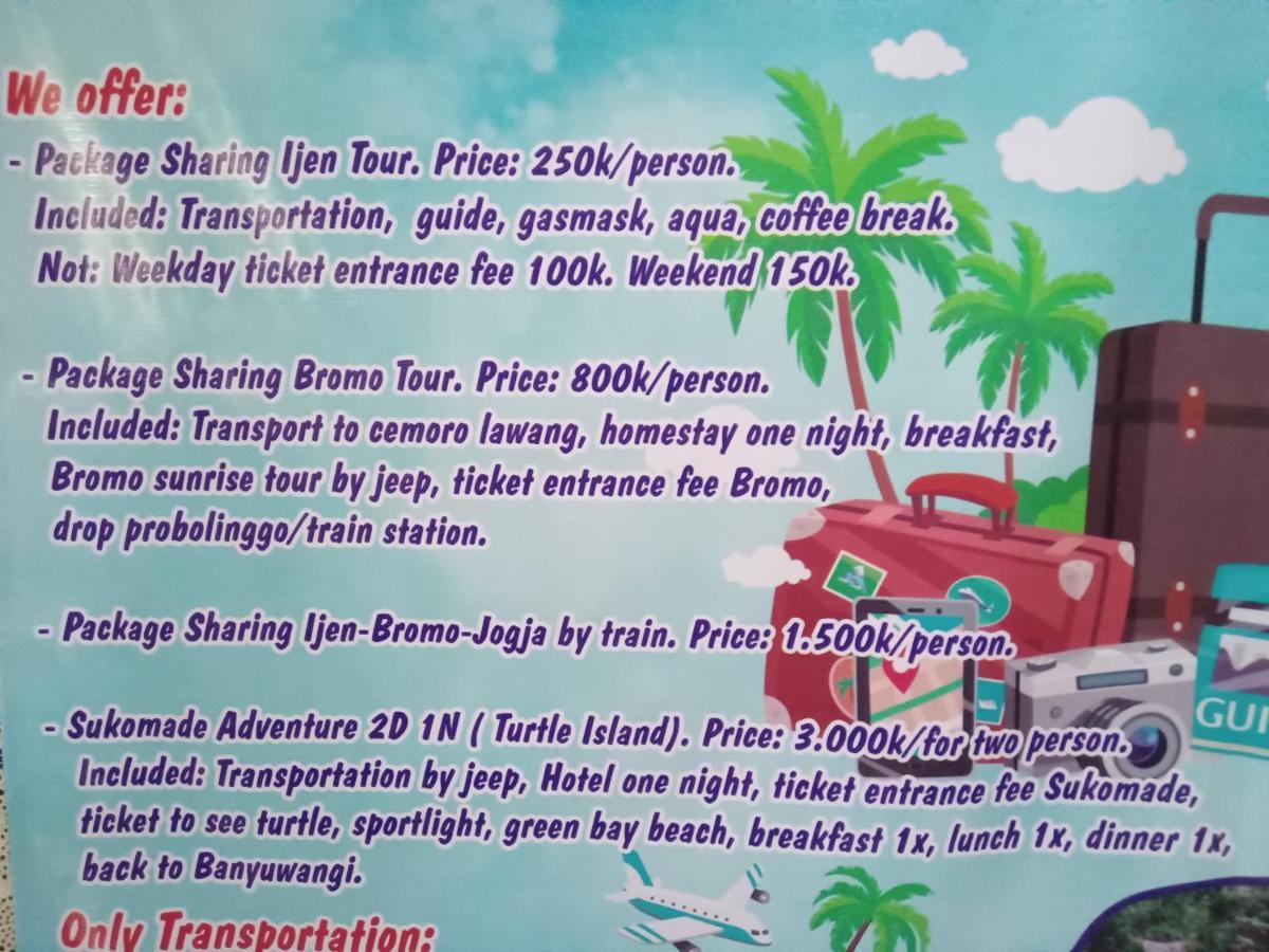 Dannu'S Homestay Ijen And Bromo Tour Banyuwangi  Luaran gambar